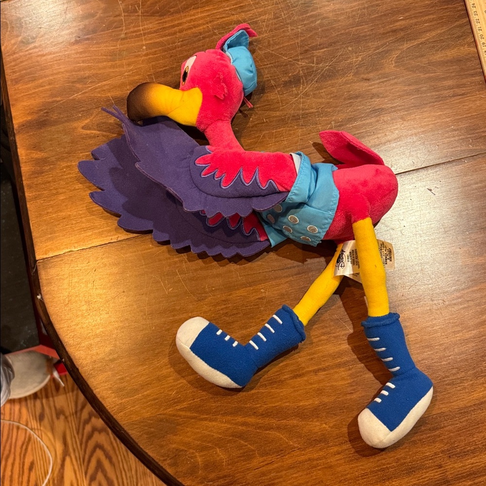 RARE DISNEY Junior Freddy The Flamingo Stuffed Animal T.O.T.S. Series Lovey